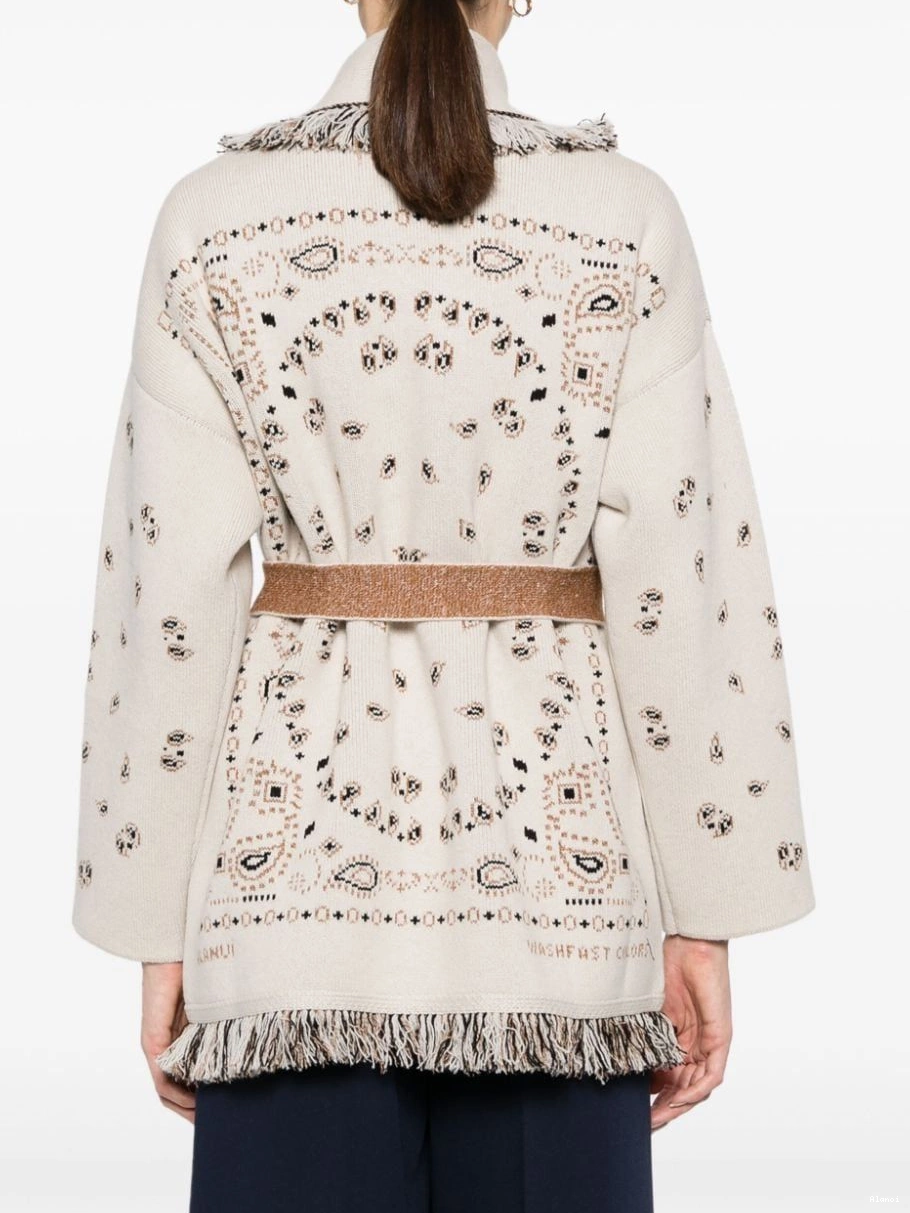 Affordable frayed paisley-jacquard Women cardigan Alanui 0725
